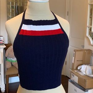 high neck pac-sun crop top